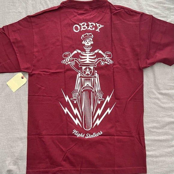 NWT Obey Propaganda Night Stalkers Adult Unisex Graphic Tee - Picture 2 of 7